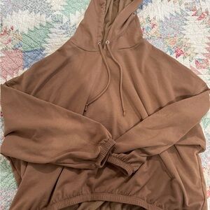 Brown Hooded Sweatshirt